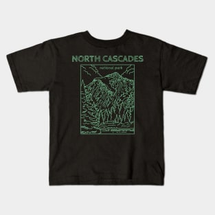 North Cascades National Park Washington Kids T-Shirt